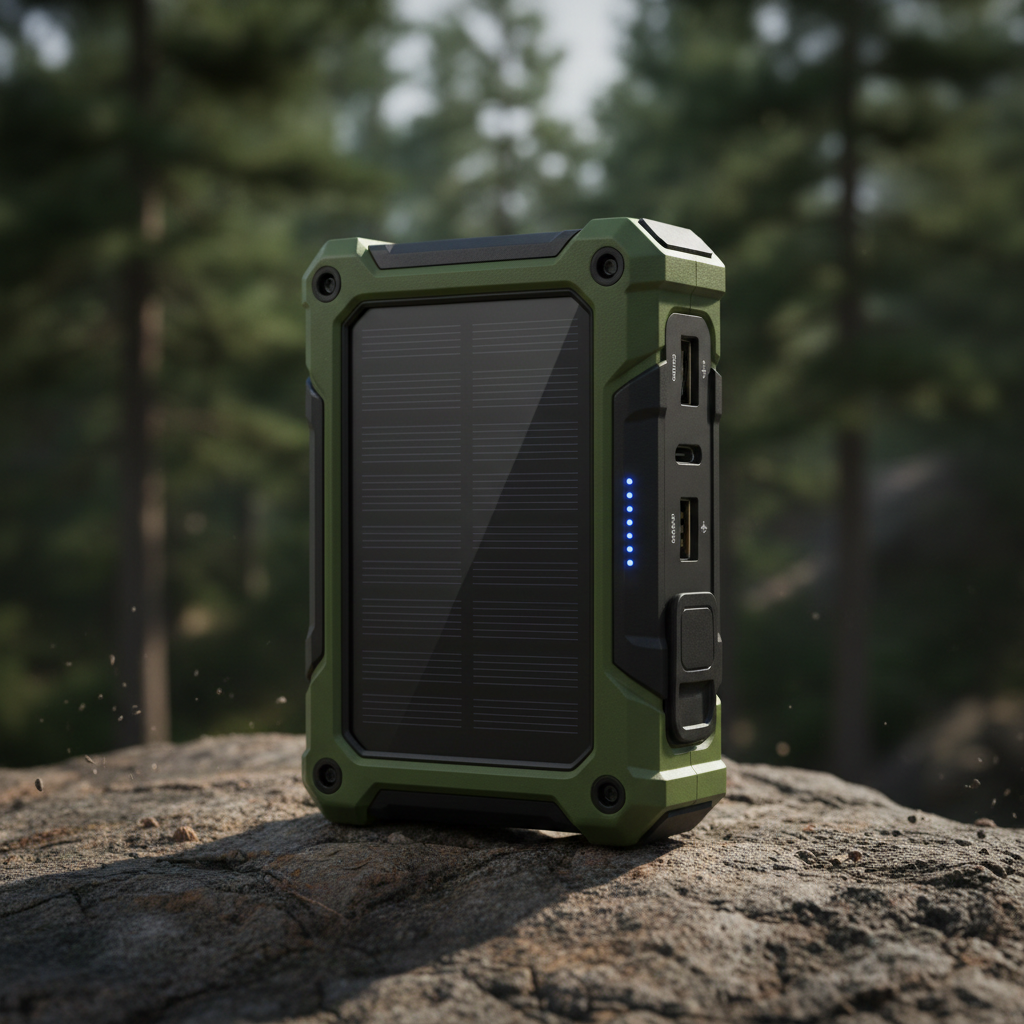 OutpostKit Solar Power Bank 20000mAh product shot
